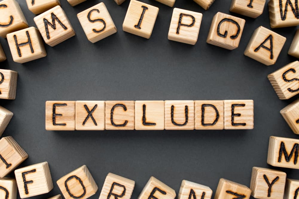 Word,Exclude,Composed,Of,Wooden,Cubes,With,Letters,,Not,Include