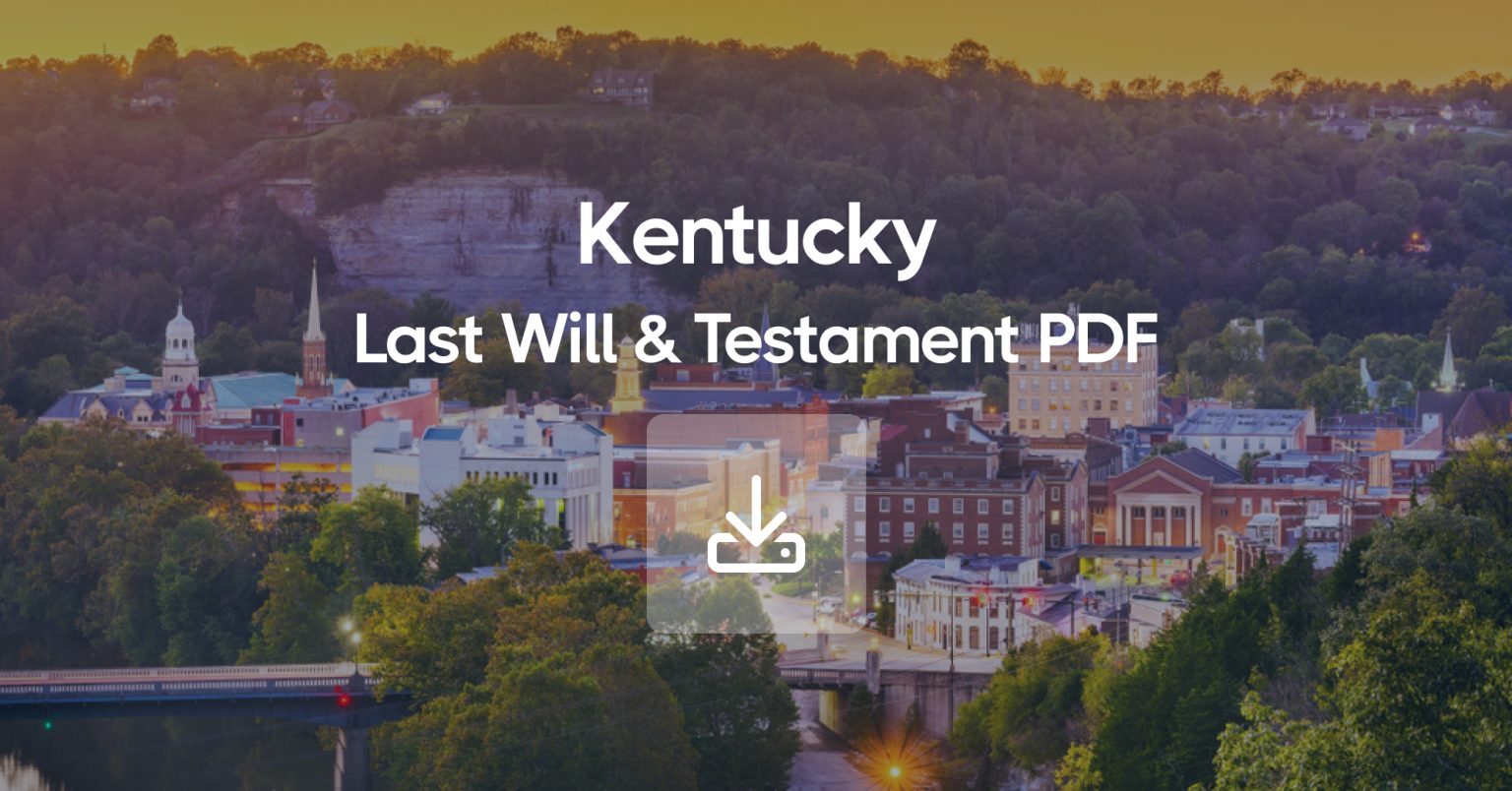 Free Kentucky Last Will and Testament Template PDF GetDynasty
