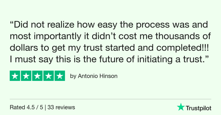 Trustpilot Review - Antonio Hinson