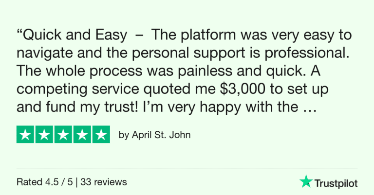 Trustpilot Review - April St. John