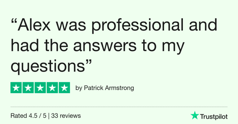 Trustpilot Review - Patrick Armstrong